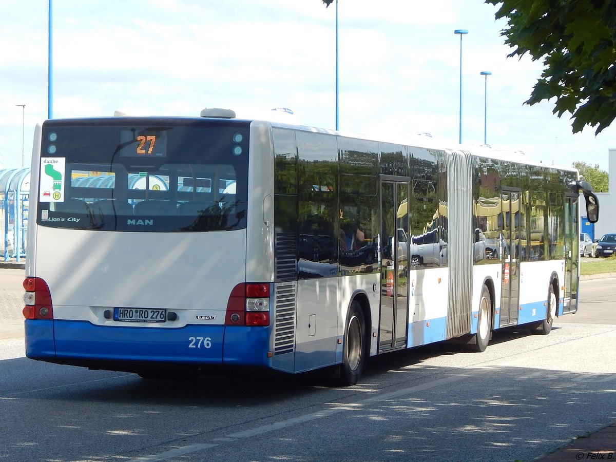 MAN Lion's City der Rostocker Straßenbahn AG in Rostock.