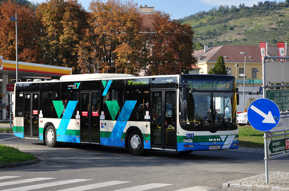 MAN Lions City der SBS ( Stadtbetriebe Steyr) in Krems unterwegs.