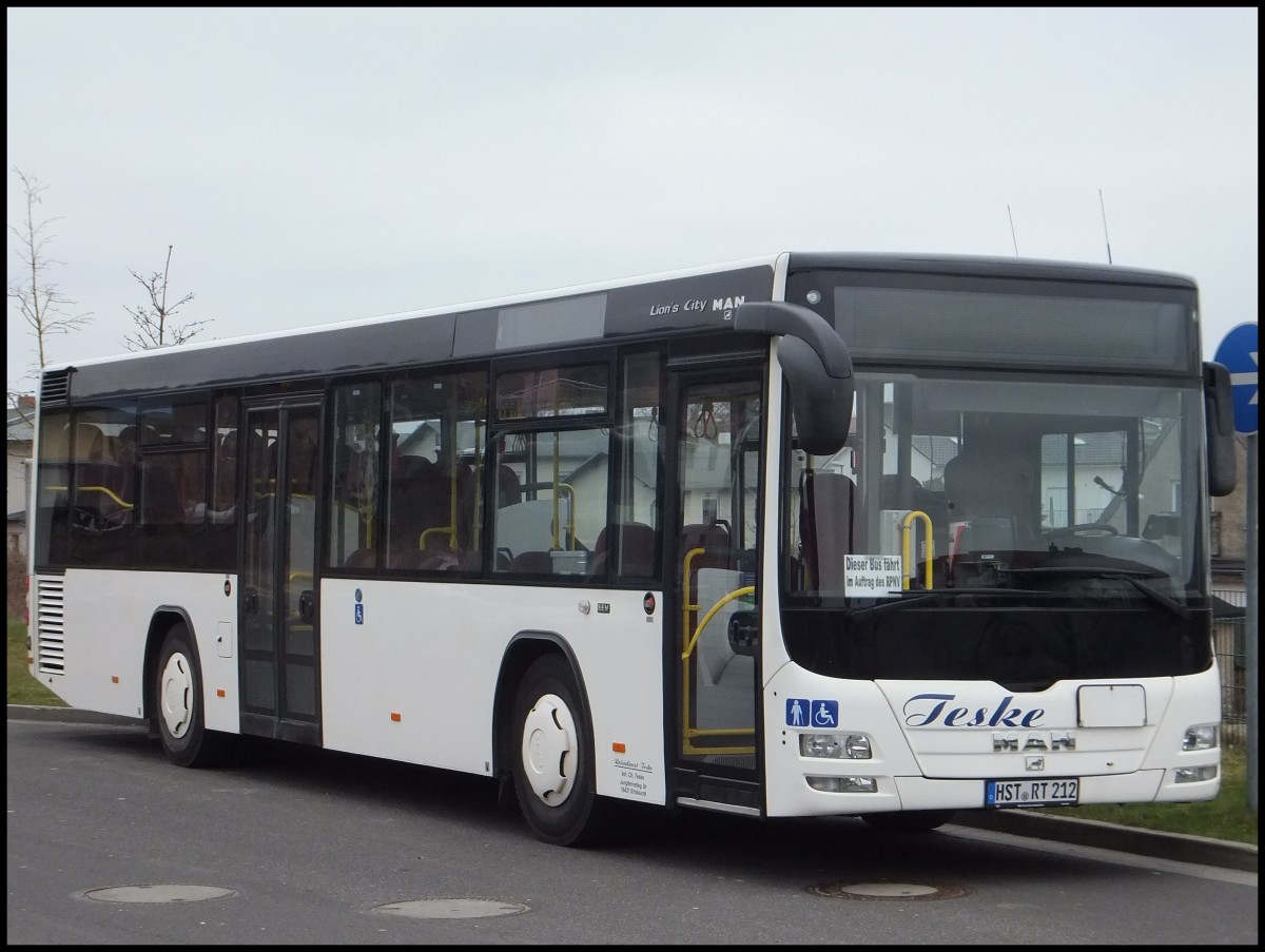 MAN Lion's City  LE vom Reisedienst Teske aus Deutschland in Sassnitz.