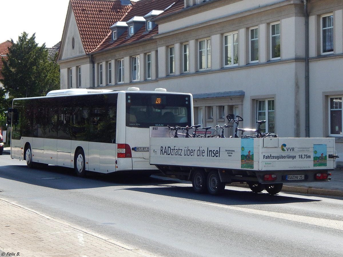 MAN Lion's City Ü vom Reisedienst Teske aus Deutschland in Sassnitz. 