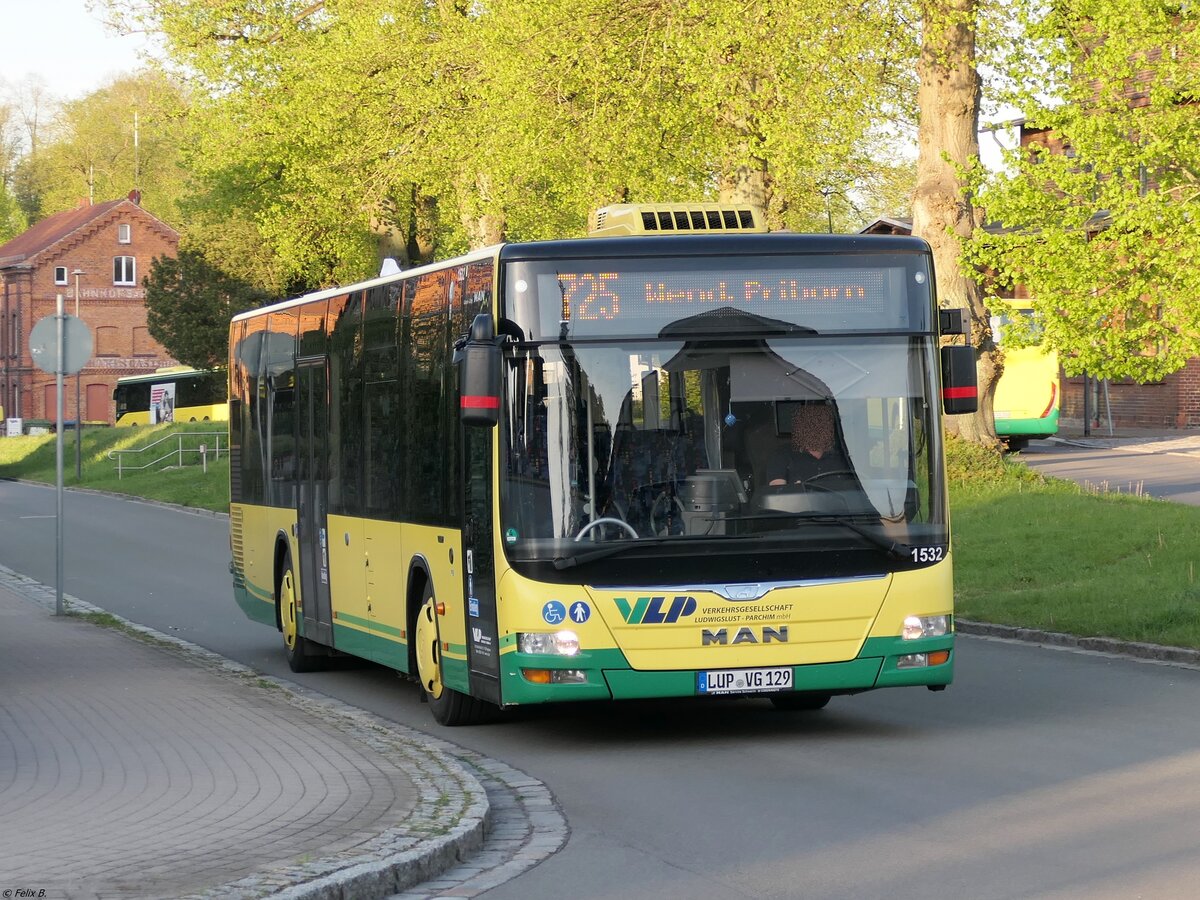 MAN Lion's City der Verkehrsgesellschaft Ludwigslust-Parchim mbH in Plau am See. 