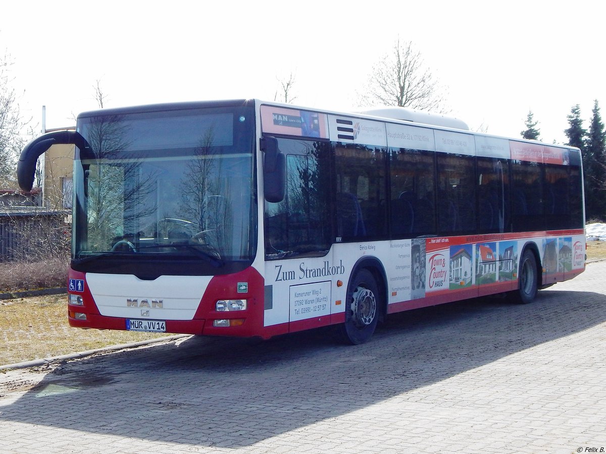 MAN Lion's City vom Vielister Verkehrsbetrieb aus Deutschland in Malchow.