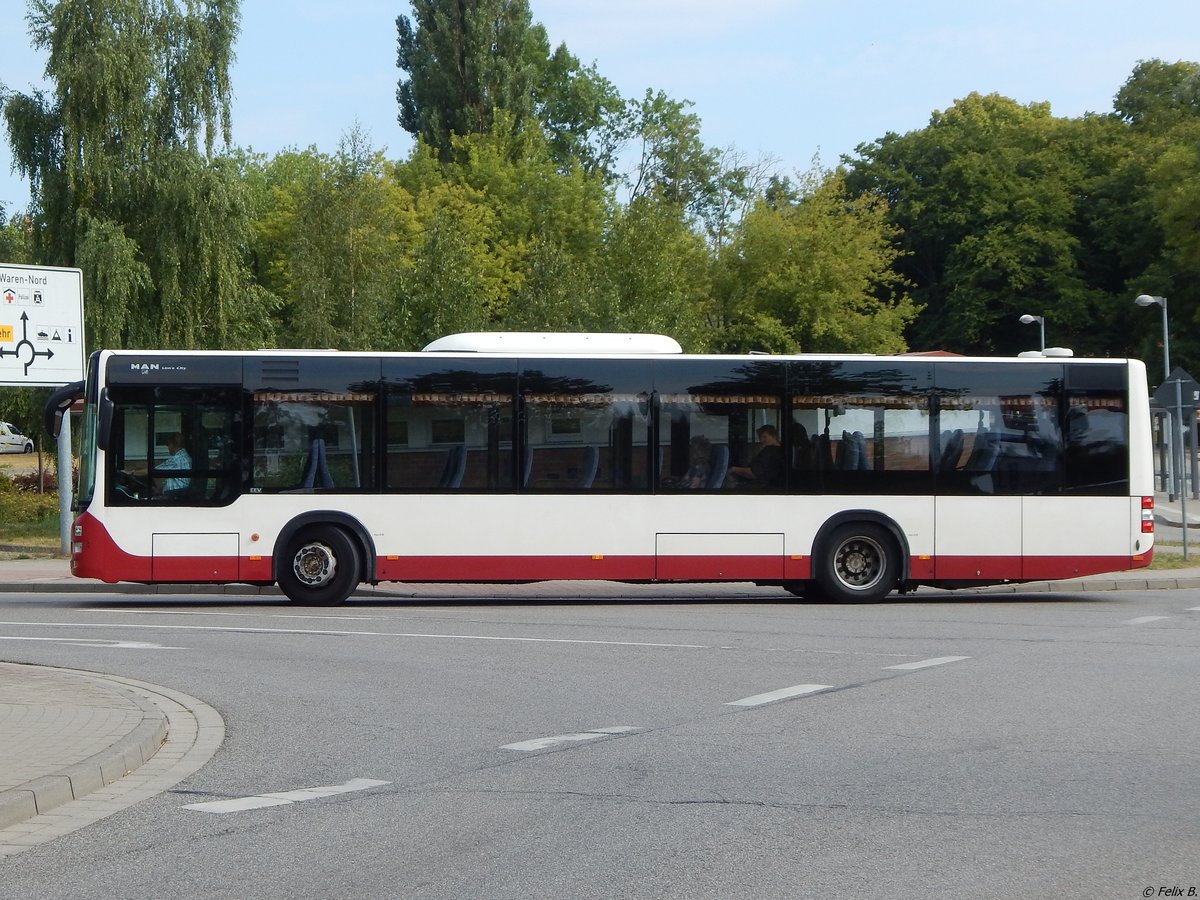 MAN Lion's City vom Vielister Verkehrsbetrieb aus Deutschland in Waren.