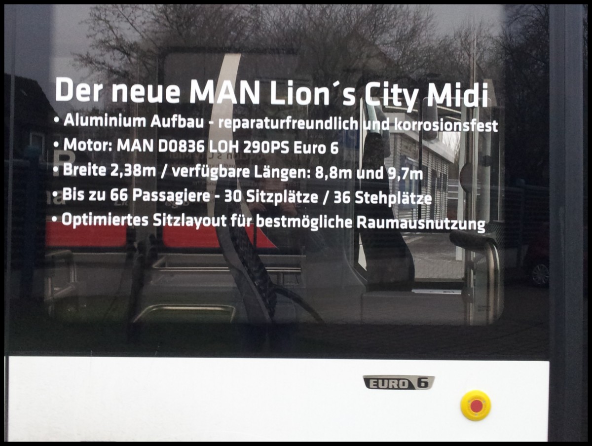 MAN Lion's City/Caetano Vorf�hrwagen in Bergen.