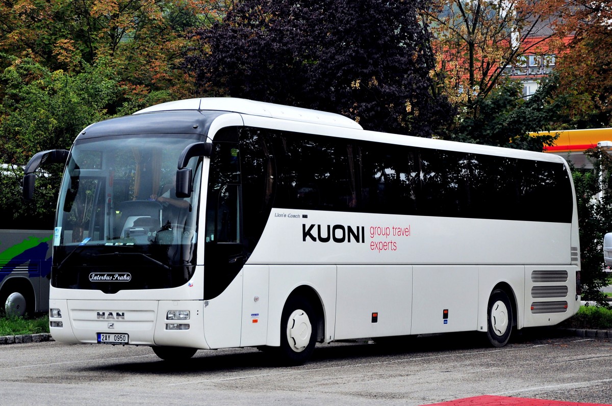 MAN LION`s COACH aus der CZ im August 2013 in Krems gesehen.