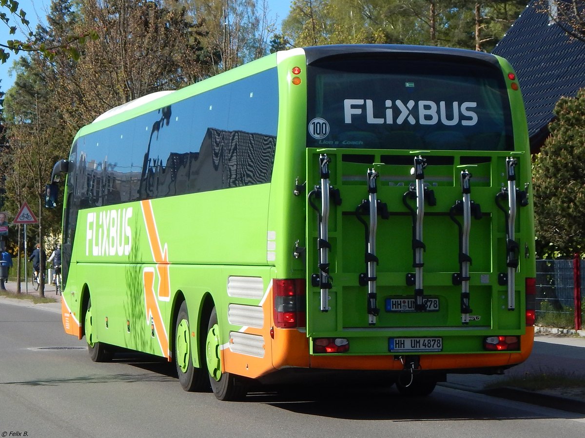 MAN Lion's Coach von Flixbus/Umbrella/KDE aus Deutschland in Binz.