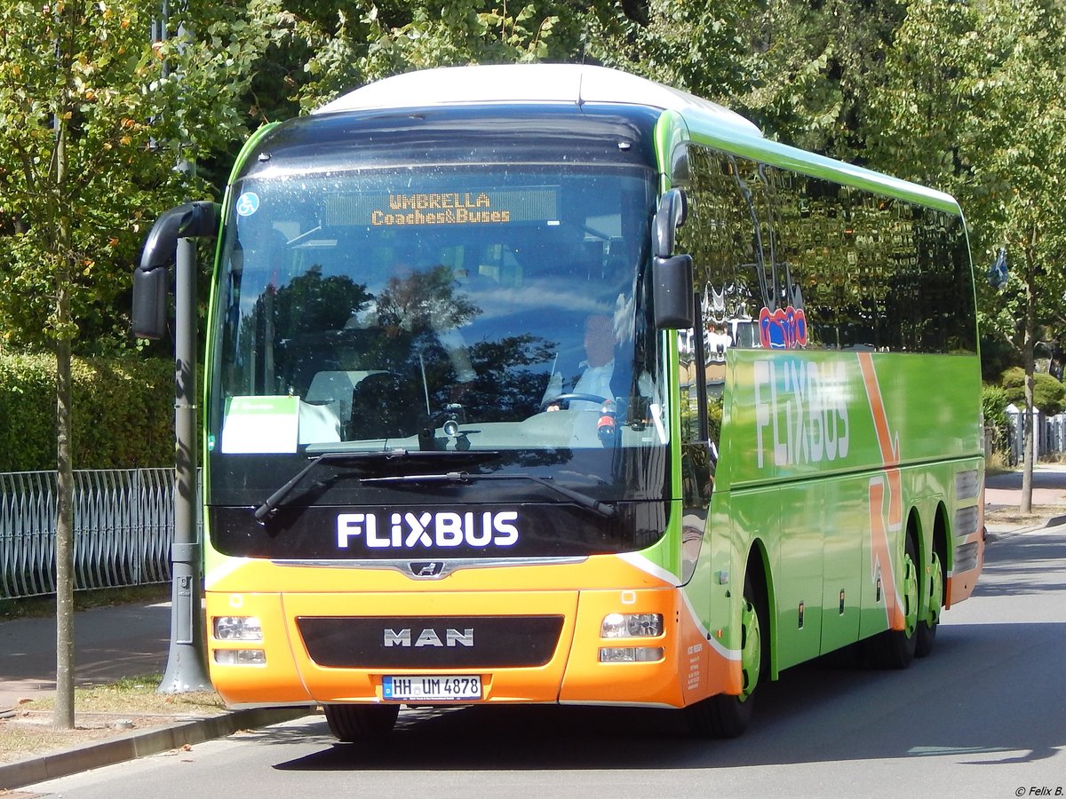 MAN Lion's Coach von Flixbus/Umbrella/KDE aus Deutschland in Binz.