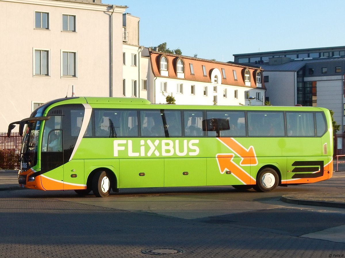 MAN Lion's Coach von Flixbus/Wricke Touristik aus Deutschland in Neubrandenburg.