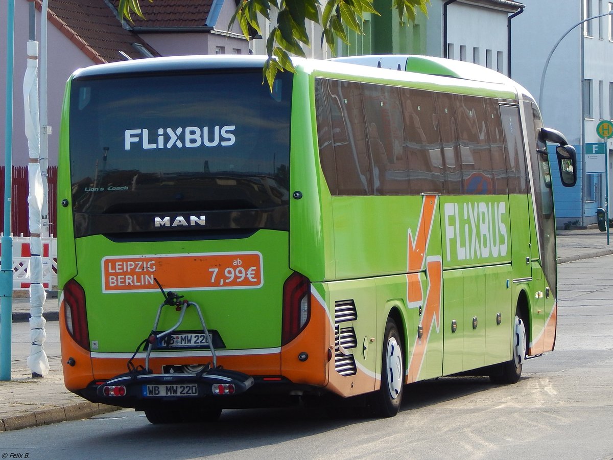 MAN Lion's Coach von Flixbus/Wricke Touristik aus Deutschland in Neubrandenburg. 