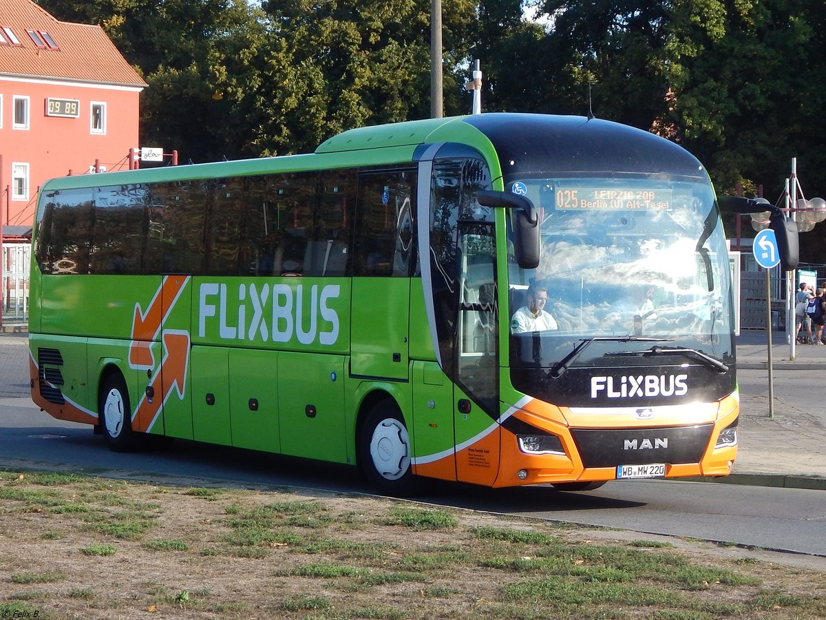 MAN Lion's Coach von Flixbus/Wricke Touristik aus Deutschland in Neubrandenburg. 