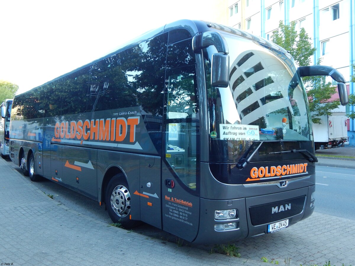 MAN Lion's Coach von Goldschmidt aus Deutschland in Neubrandenburg.