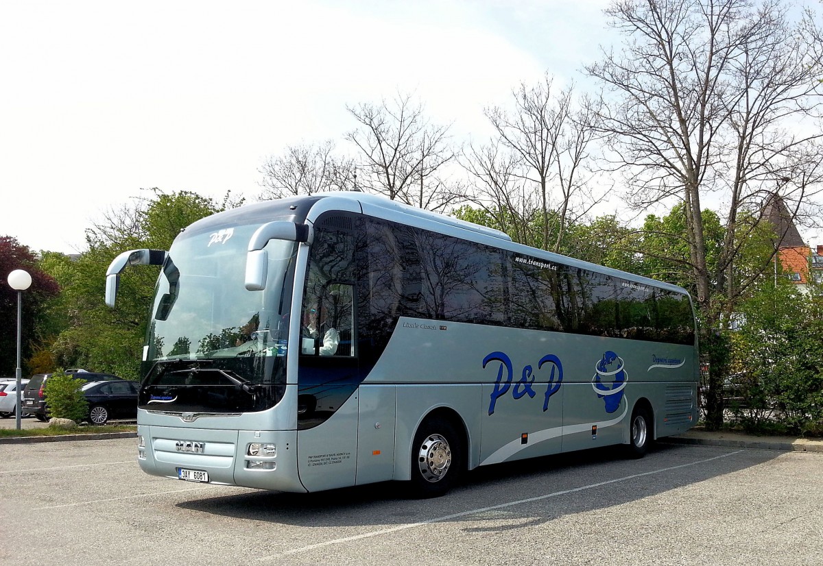 MAN LION`S COACH von P&P Reisen aus der CZ am 19.4.2014 in Krems.