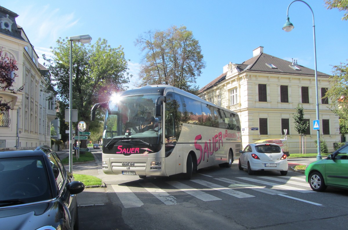 MAN Lions Coach von Sauer Reisen aus der BRD am 24.9.2014 in Krems.