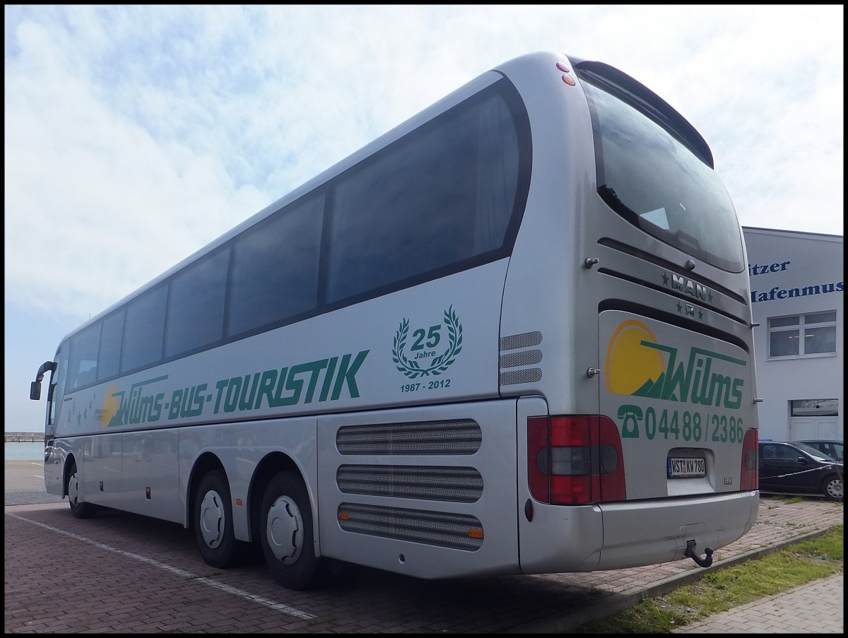 MAN Lion's Coach von Wilms aus Deutschland im Stadthafen Sassnitz.