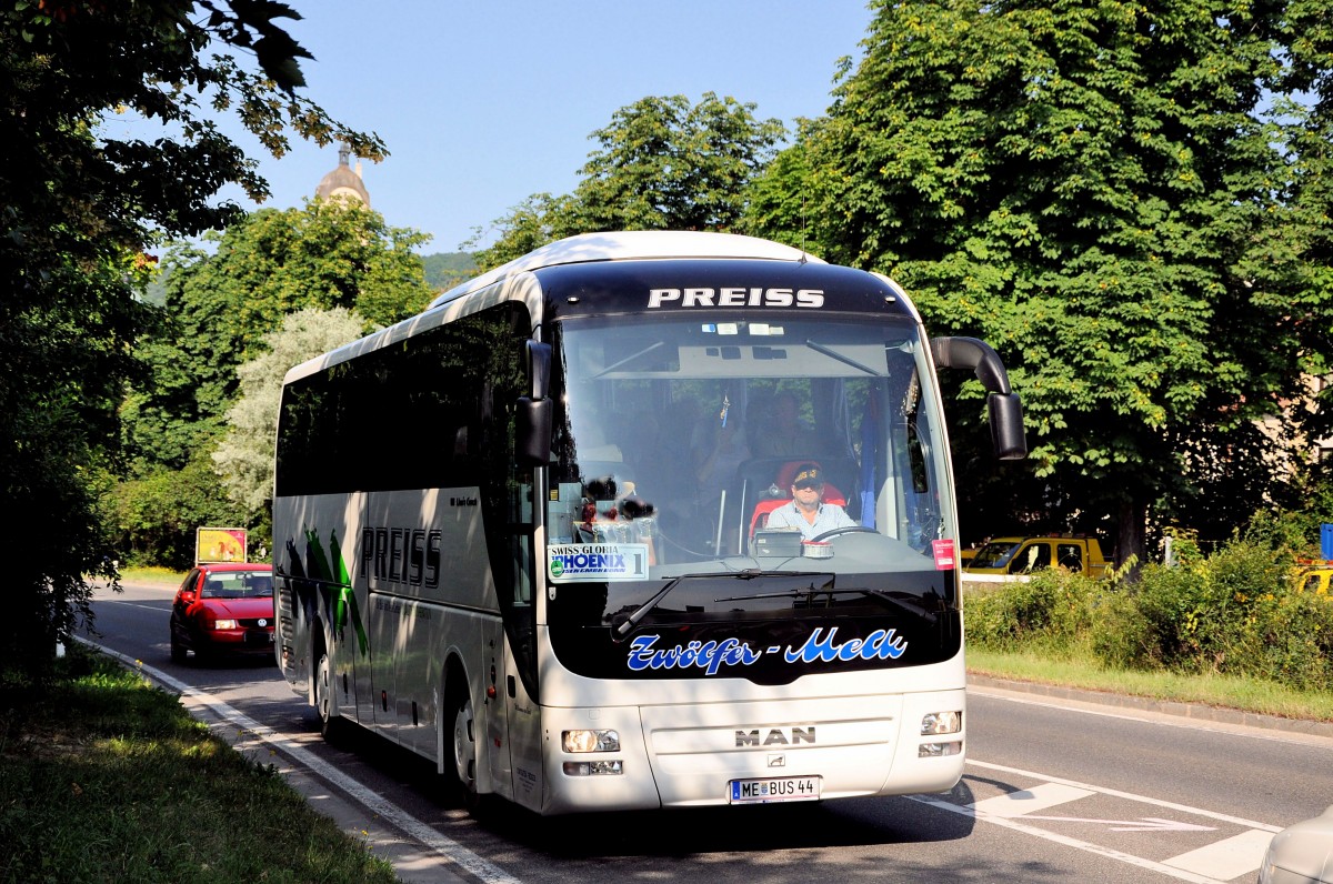 MAN LION`s COACH von ZWLFER/PREISS aus Niedersterreich im Juli 2013 in Krems gesehen.