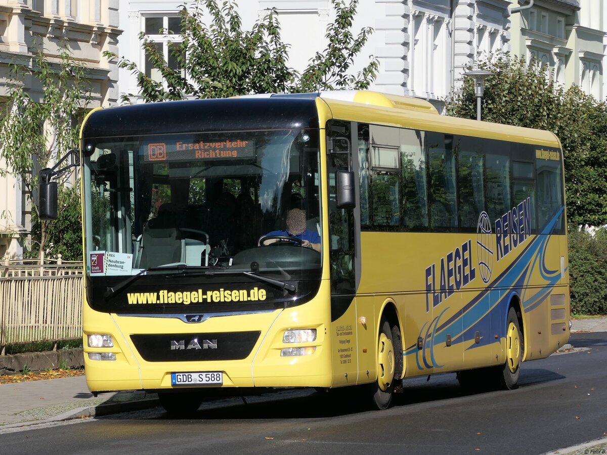 MAN Lion's Intercity von Flaegel Reisen aus Deutschland in Neubrandenburg.