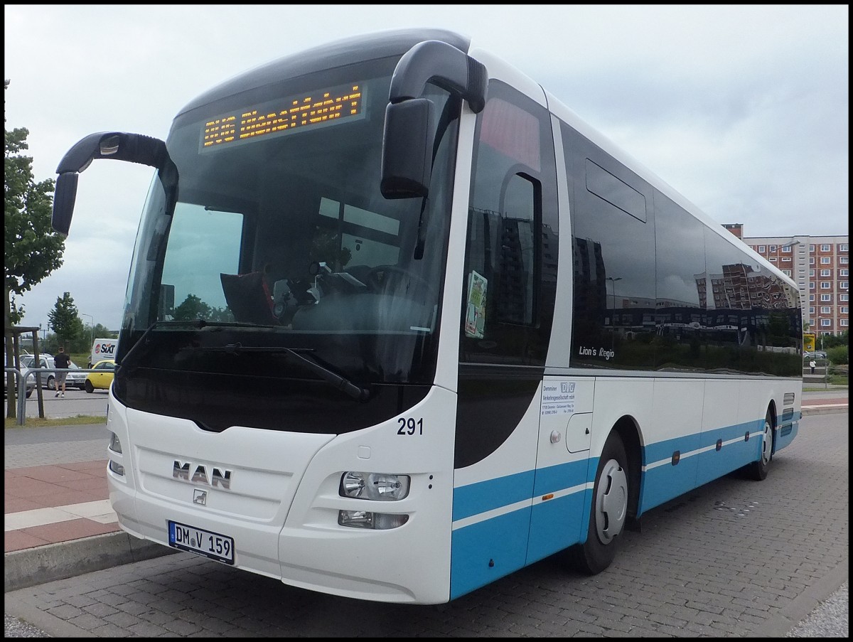 MAN Lion's Regio der Demminer Verkehrsgesellschaft mbH (DVG) in Rostock.