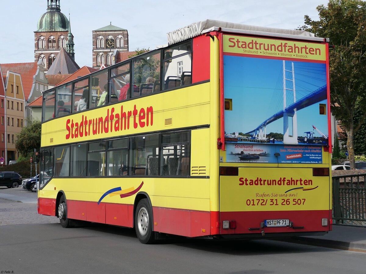 MAN ND 202 von Busunternehmen Manfred Scholz aus Deutschland in Stralsund. 