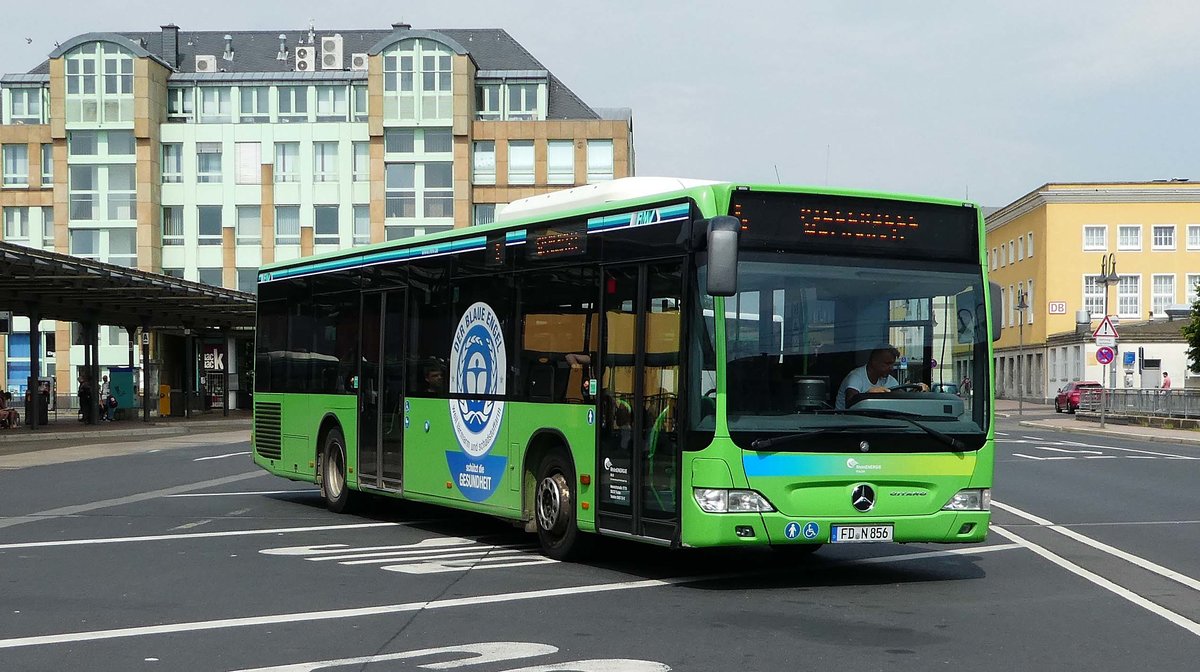 MB Citaro II steht am Busbahnhof in Fulda, Juli 2018