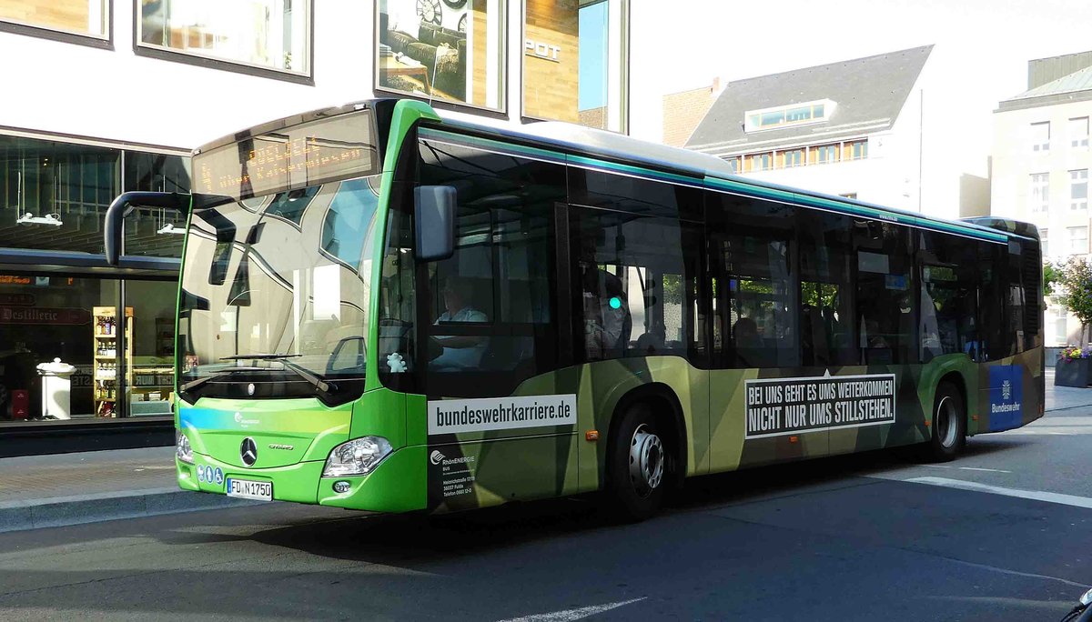 MB Citaro III von RhönEnergie unterwegs in Fulda im Juli 2018