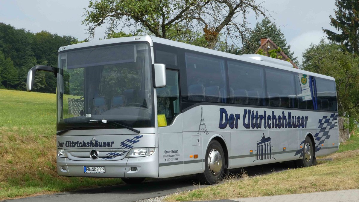 MB Tourismo von SAUER-REISEN  Der Uttrichshuser  gesehen im Juli 2019