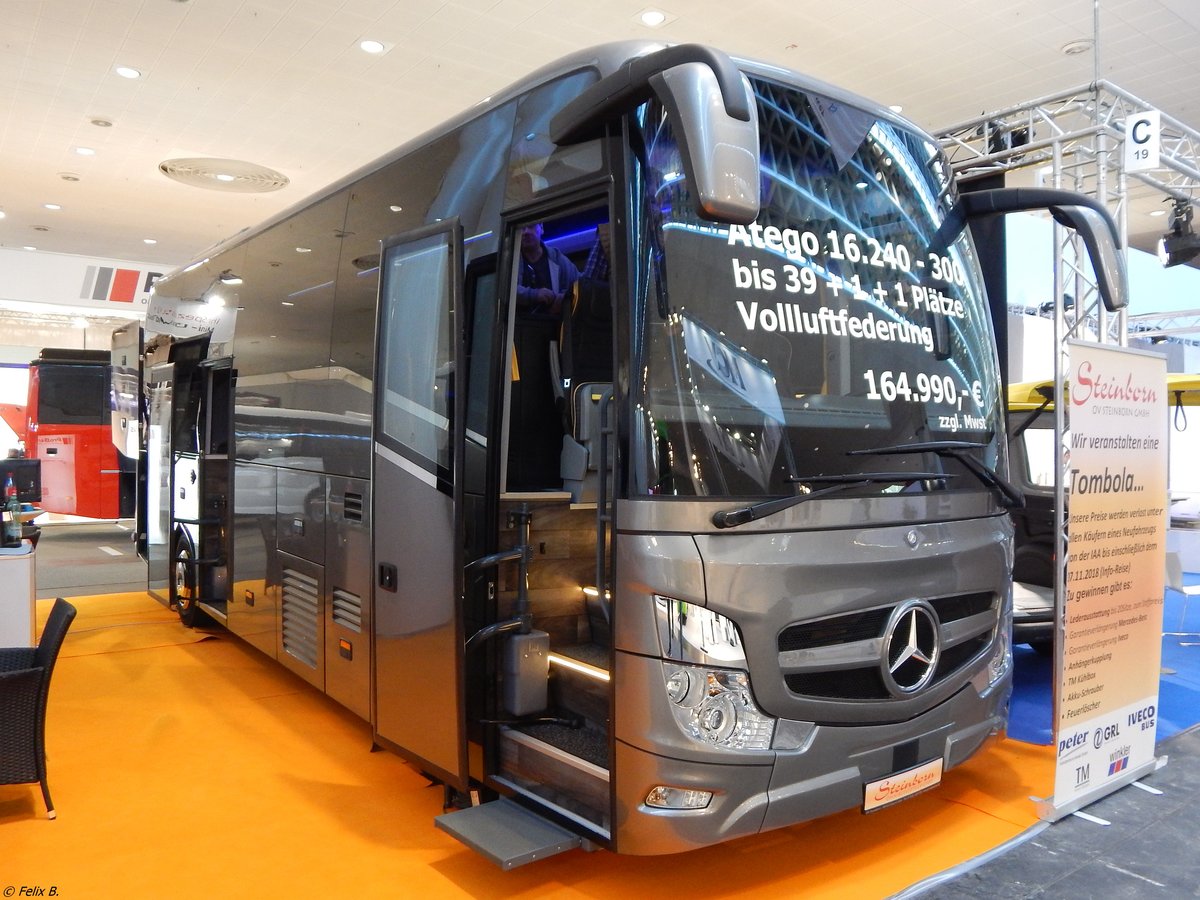 Mercedes Atego Lord HD mit Steinborn Aufbau Vorführwagen in Hannover auf der IAA.