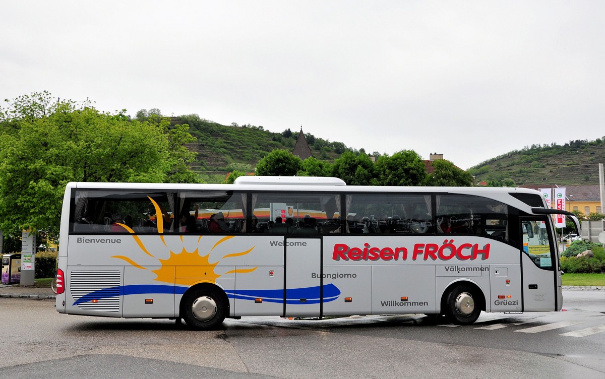 Mercedes Benz Tourismo von Frch Reisen aus sterreich am 17.Mai 2014 in Krems unterwegs.