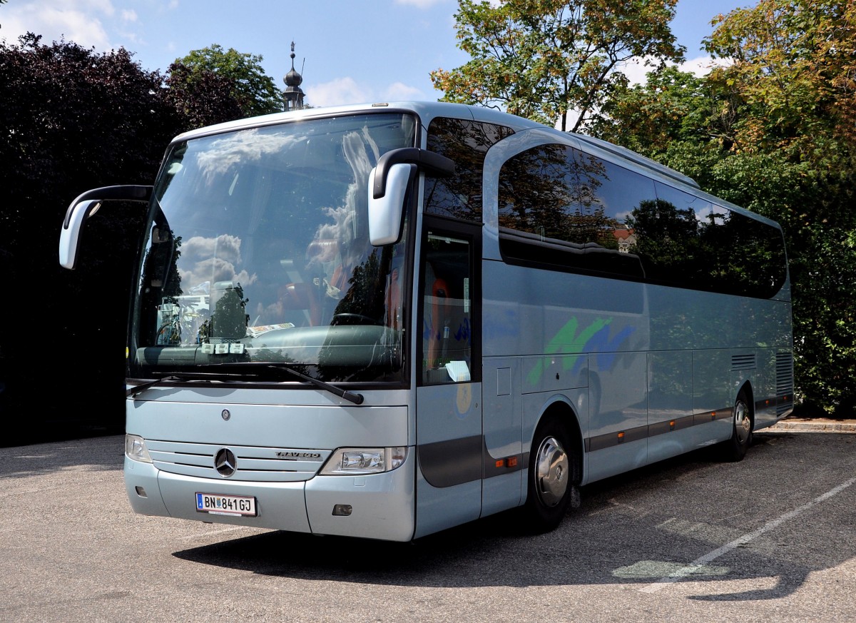 MERCEDES BENZ TRAVEGO aus sterreich im Aug. 2013 in Krems.