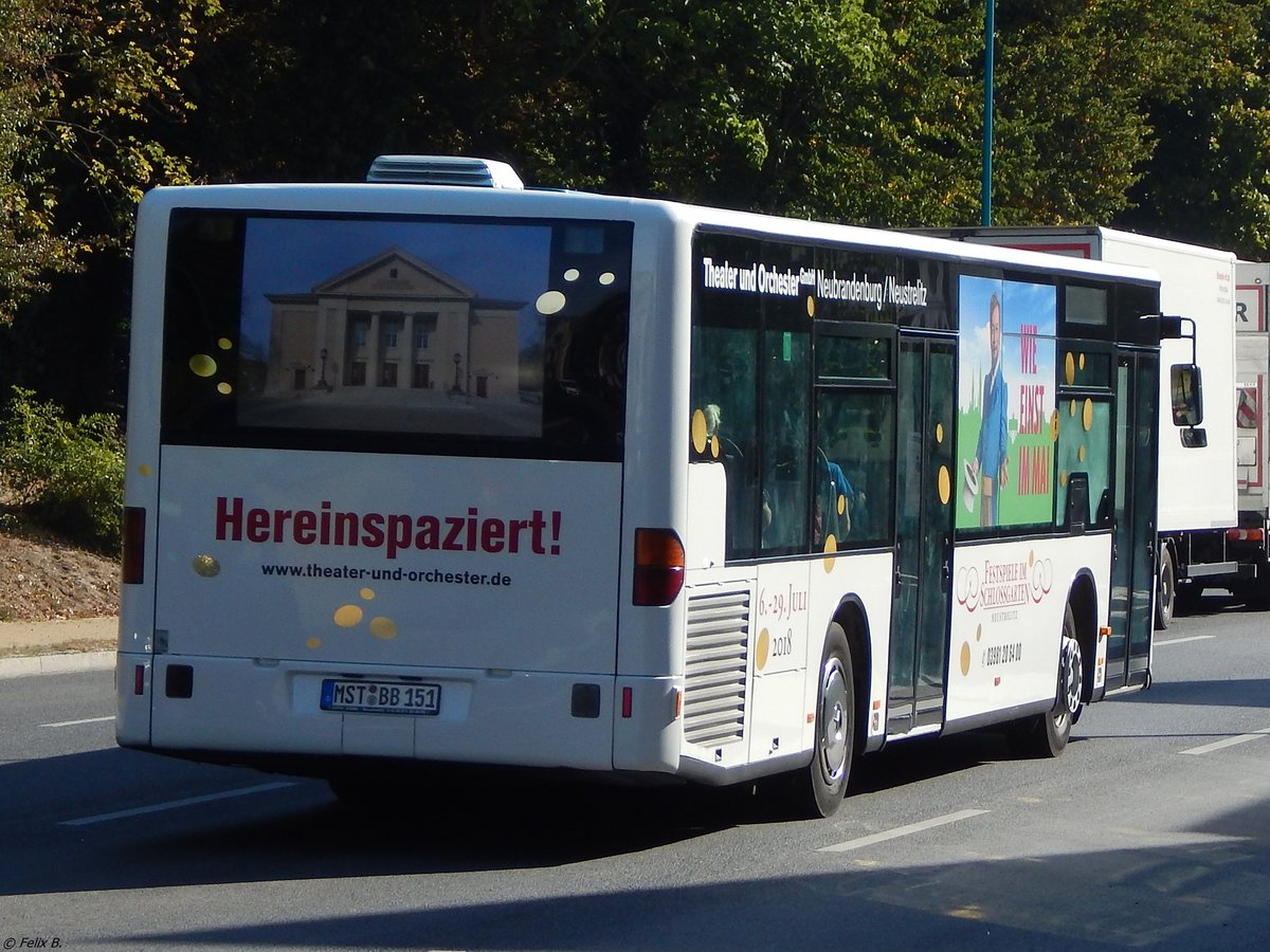 Mercedes Citaro I von B.B.-Reisen aus Deutschland in Neubrandenburg.