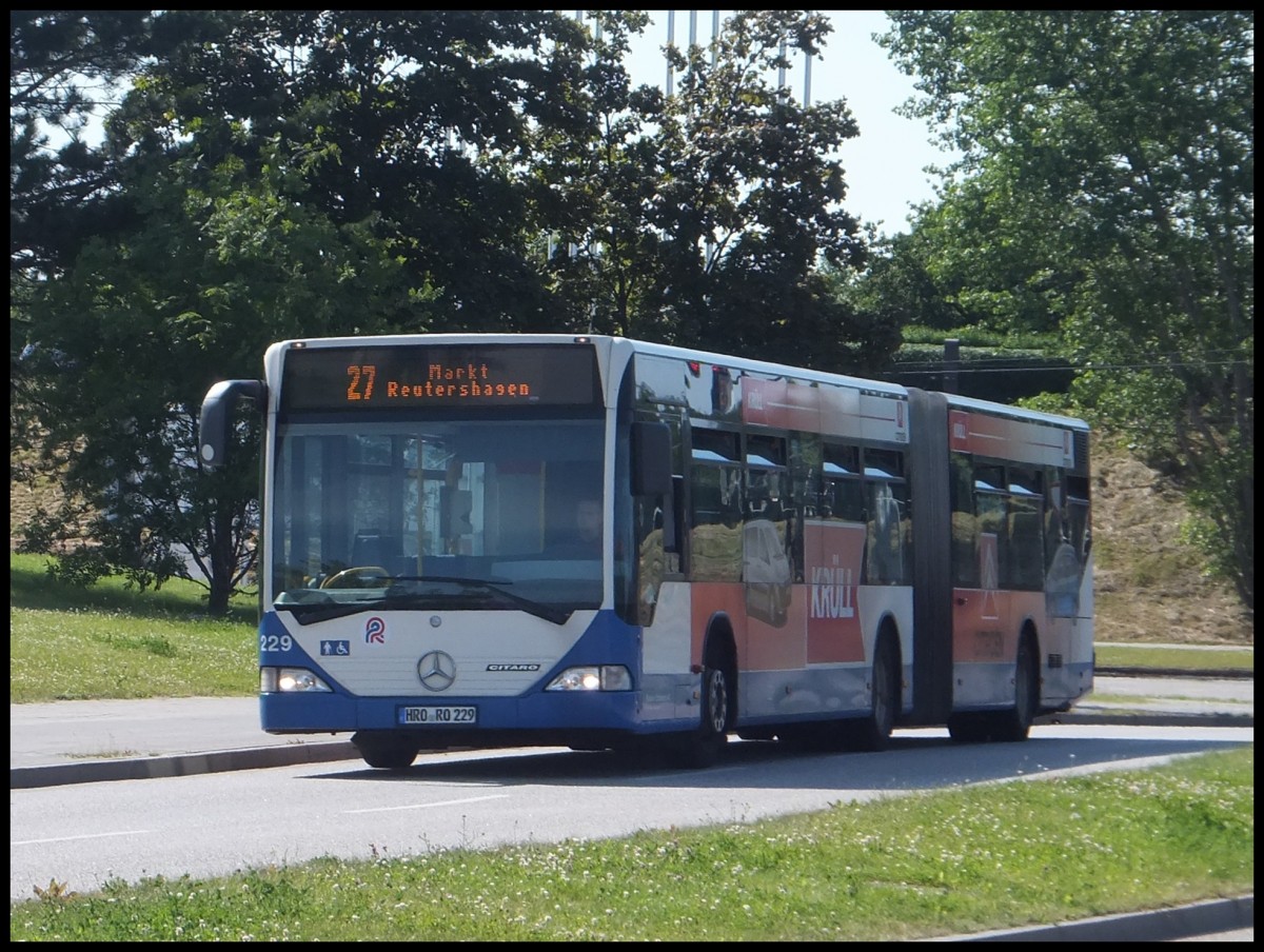 Mercedes Citaro I der Rostocker Straenbahn AG in Rostock.