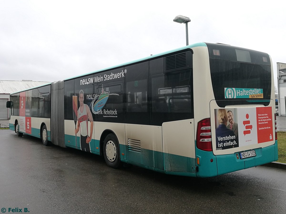 Mercedes Citaro II der Neubrandenburger Verkehrsbetriebe in Neubrandenburg.