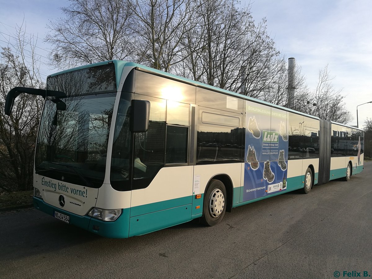 Mercedes Citaro II der Neubrandenburger Verkehrsbetriebe in Neubrandenburg.