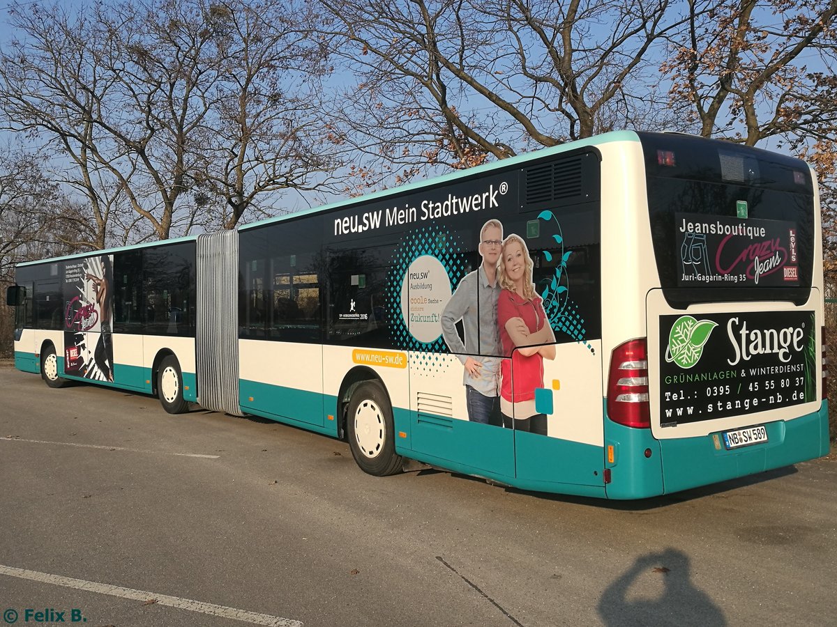 Mercedes Citaro II der Neubrandenburger Verkehrsbetriebe in Neubrandenburg.