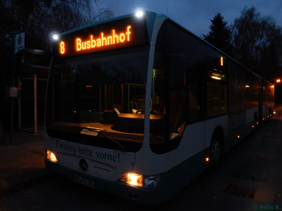 Mercedes Citaro II der Neubrandenburger Verkehrsbetriebe in Neubrandenburg.