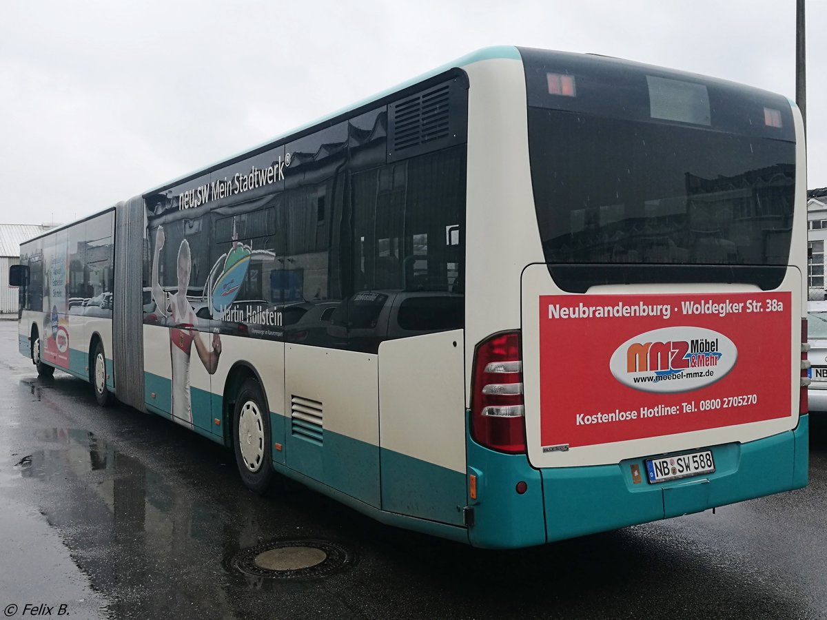 Mercedes Citaro II der Neubrandenburger Verkehrsbetriebe in Neubrandenburg.