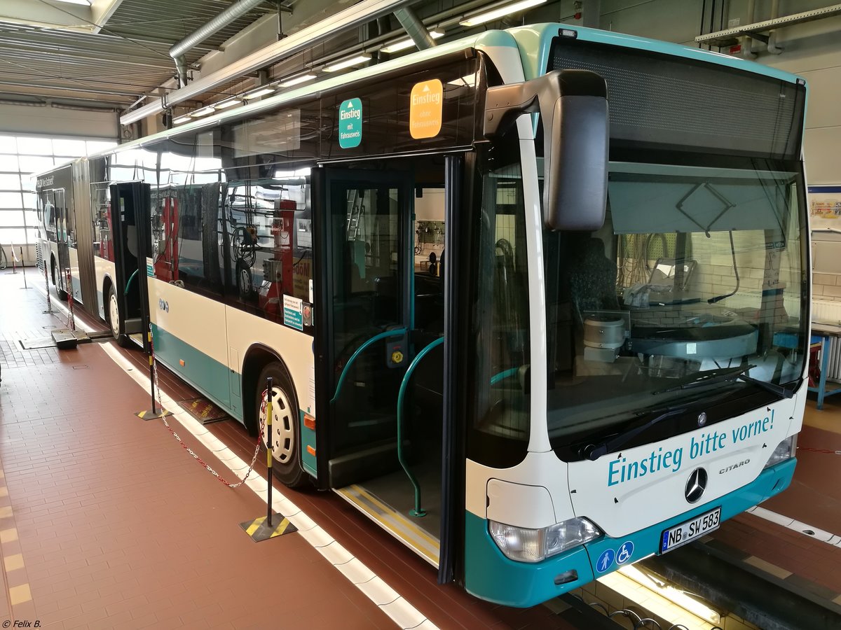 Mercedes Citaro II der Neubrandenburger Verkehrsbetriebe in Neubrandenburg.