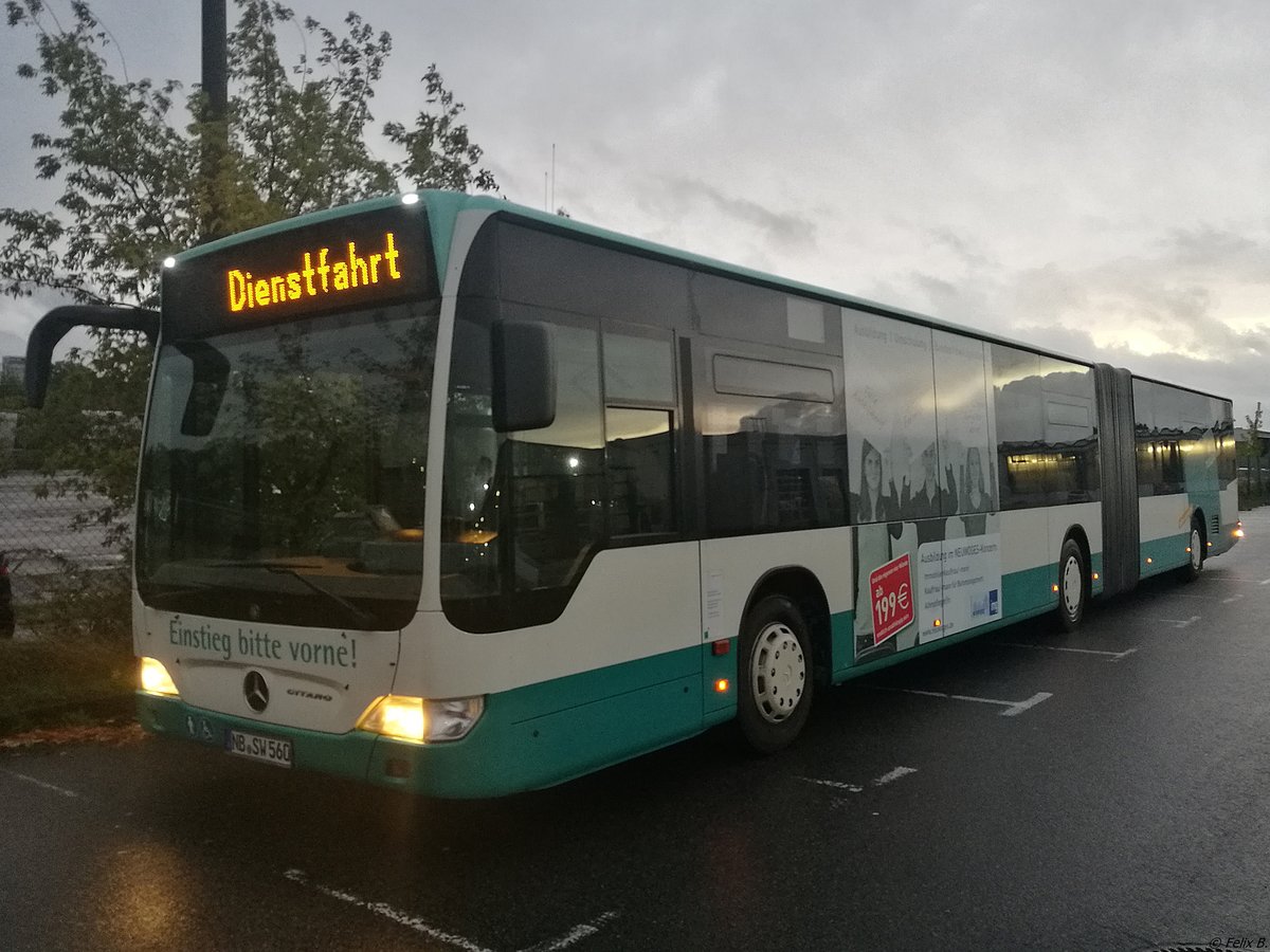 Mercedes Citaro II der Neubrandenburger Verkehrsbetriebe in Neubrandenburg.