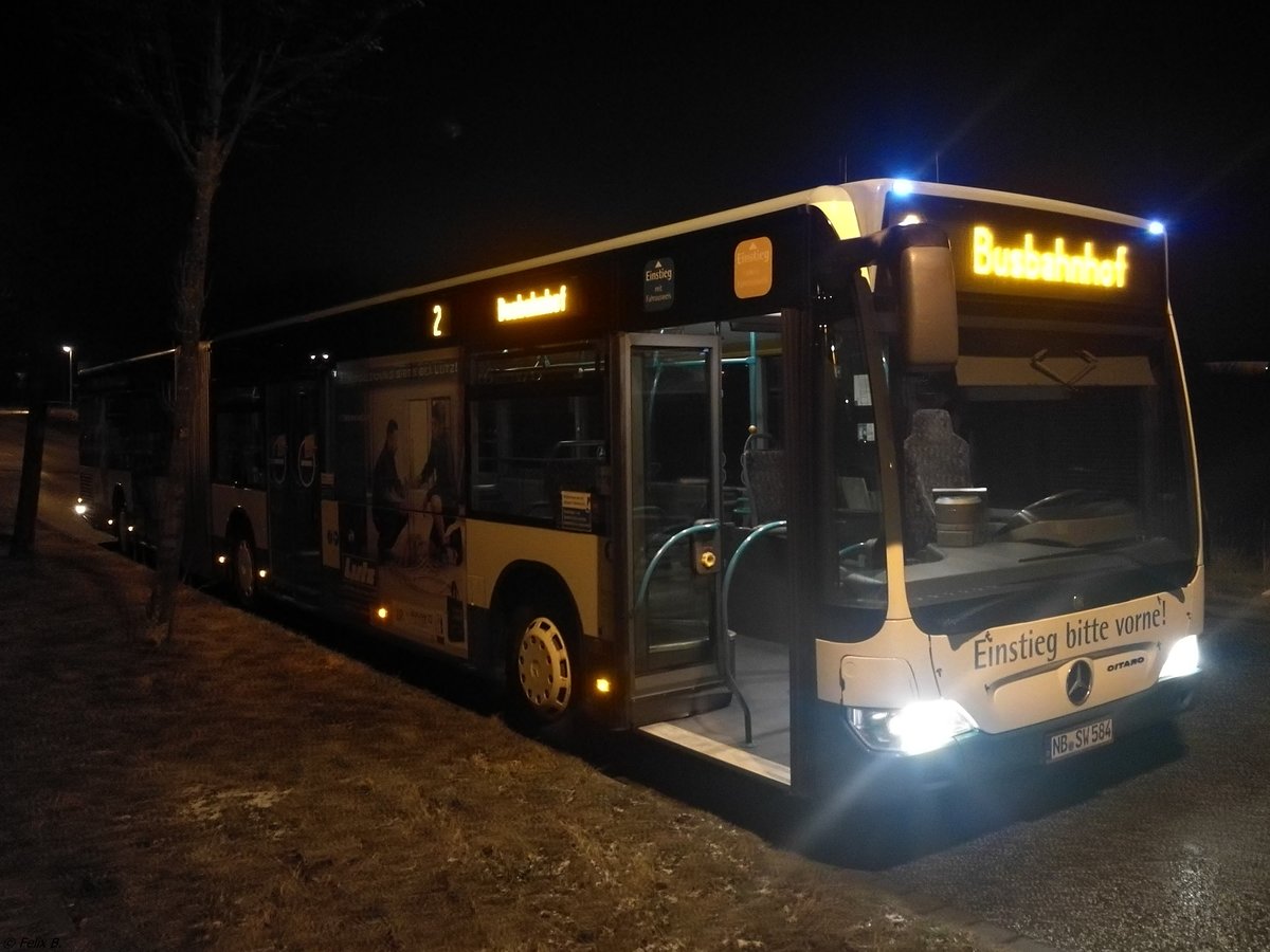 Mercedes Citaro II der Neubrandenburger Verkehrsbetriebe in Neubrandenburg.