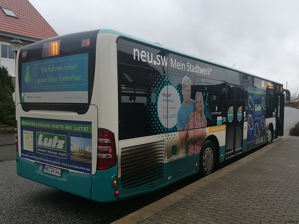 Mercedes Citaro II der Neubrandenburger Verkehrsbetriebe in Neubrandenburg.