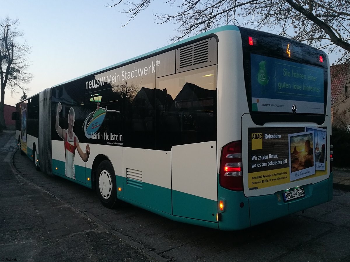 Mercedes Citaro II der Neubrandenburger Verkehrsbetriebe in Neubrandenburg.