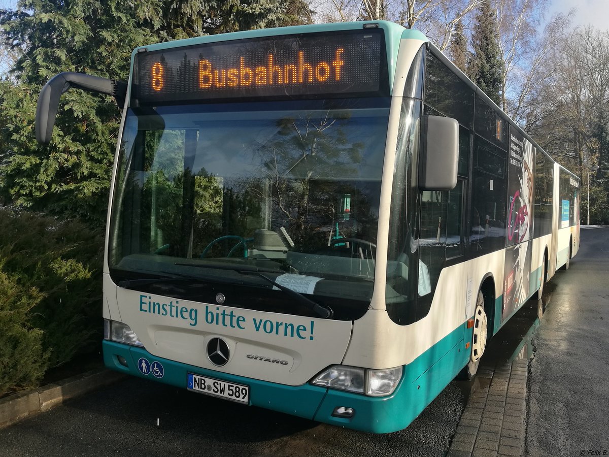 Mercedes Citaro II der Neubrandenburger Verkehrsbetriebe in Neubrandenburg.