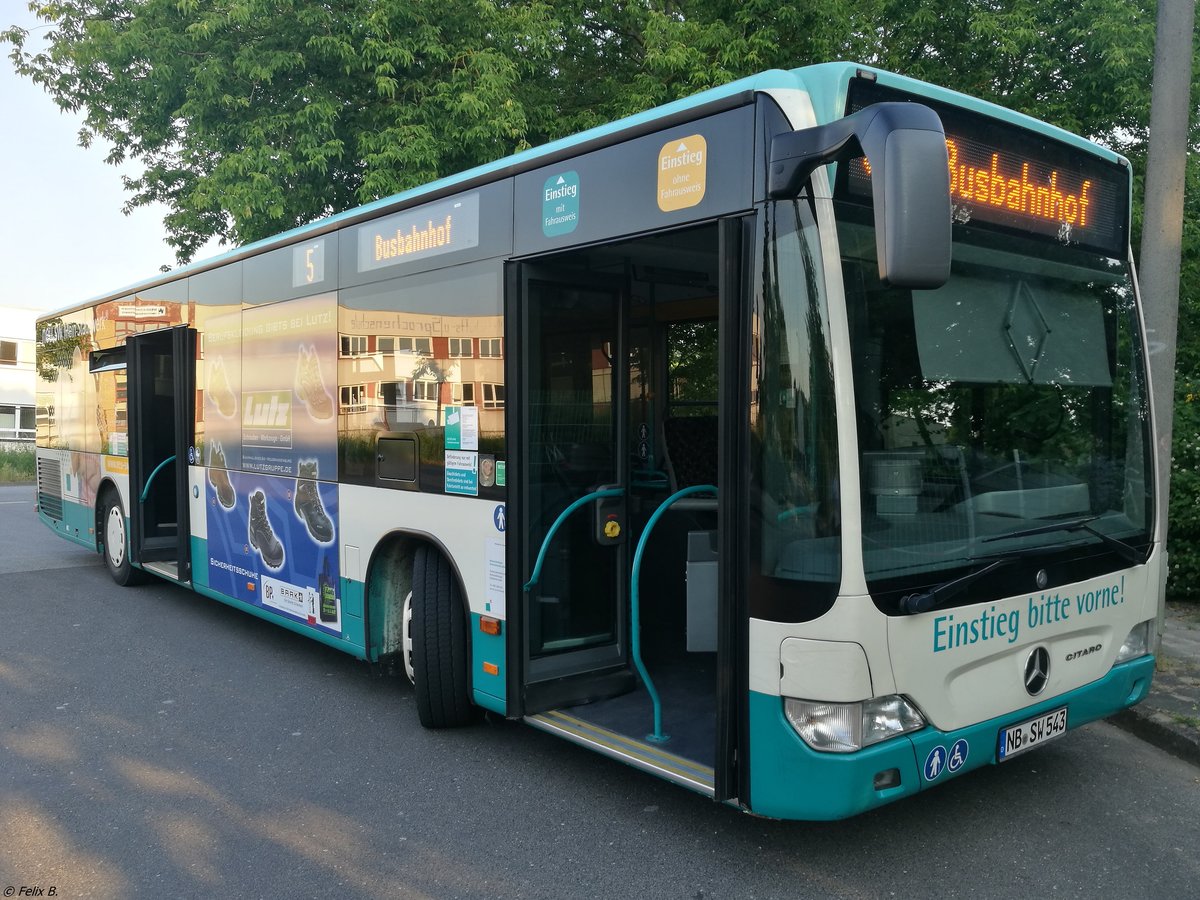 Mercedes Citaro II der Neubrandenburger Verkehrsbetriebe in Neubrandenburg.