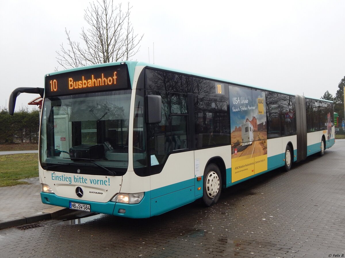 Mercedes Citaro II der Neubrandenburger Verkehrsbetriebe in Neubrandenburg.