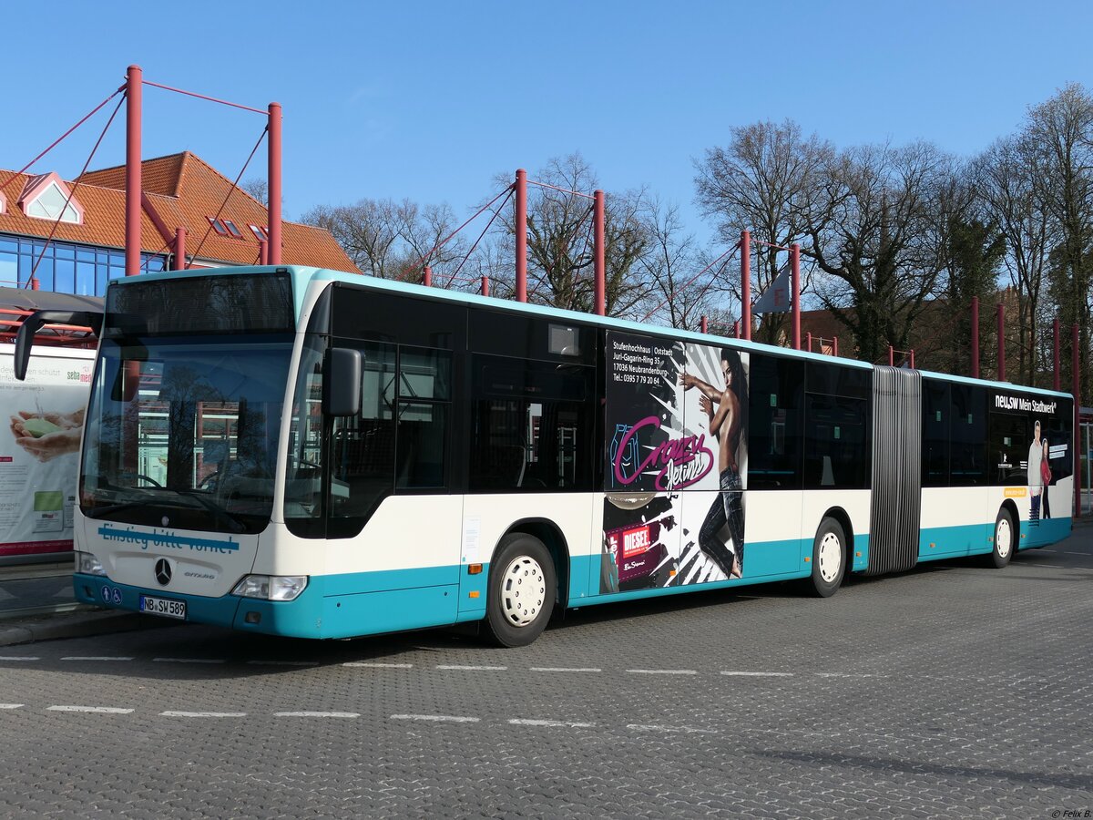 Mercedes Citaro II der Neubrandenburger Verkehrsbetriebe in Neubrandenburg. 