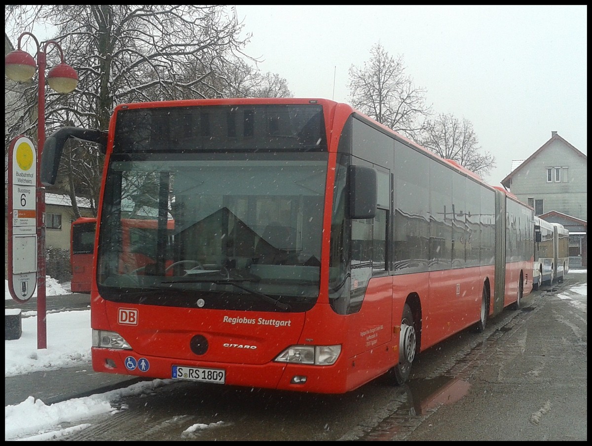 Mercedes Citaro II von Regiobus Stuttgart in Welzheim.