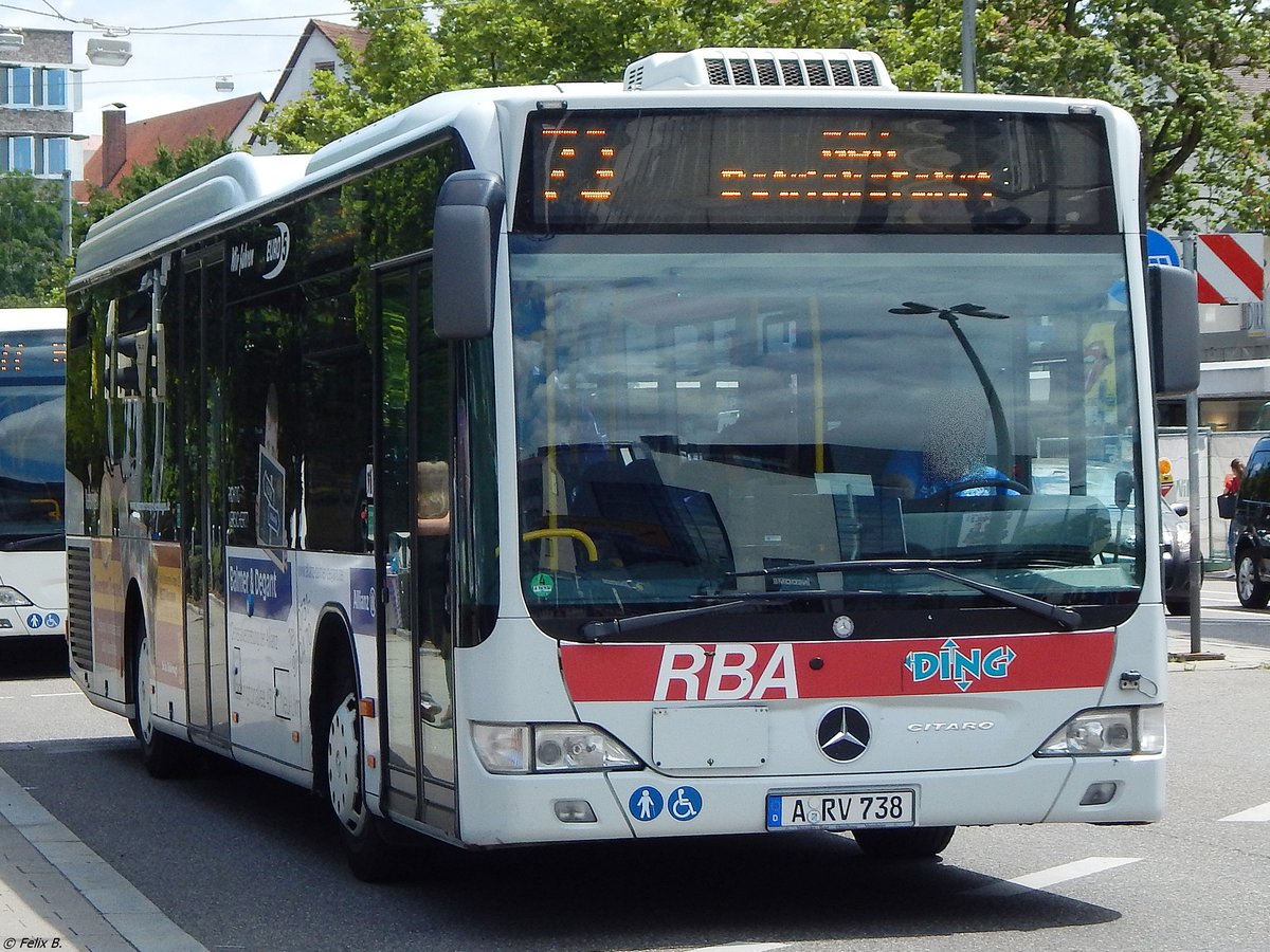 Mercedes Citaro II von Regionalbus Augsburg in Ulm.