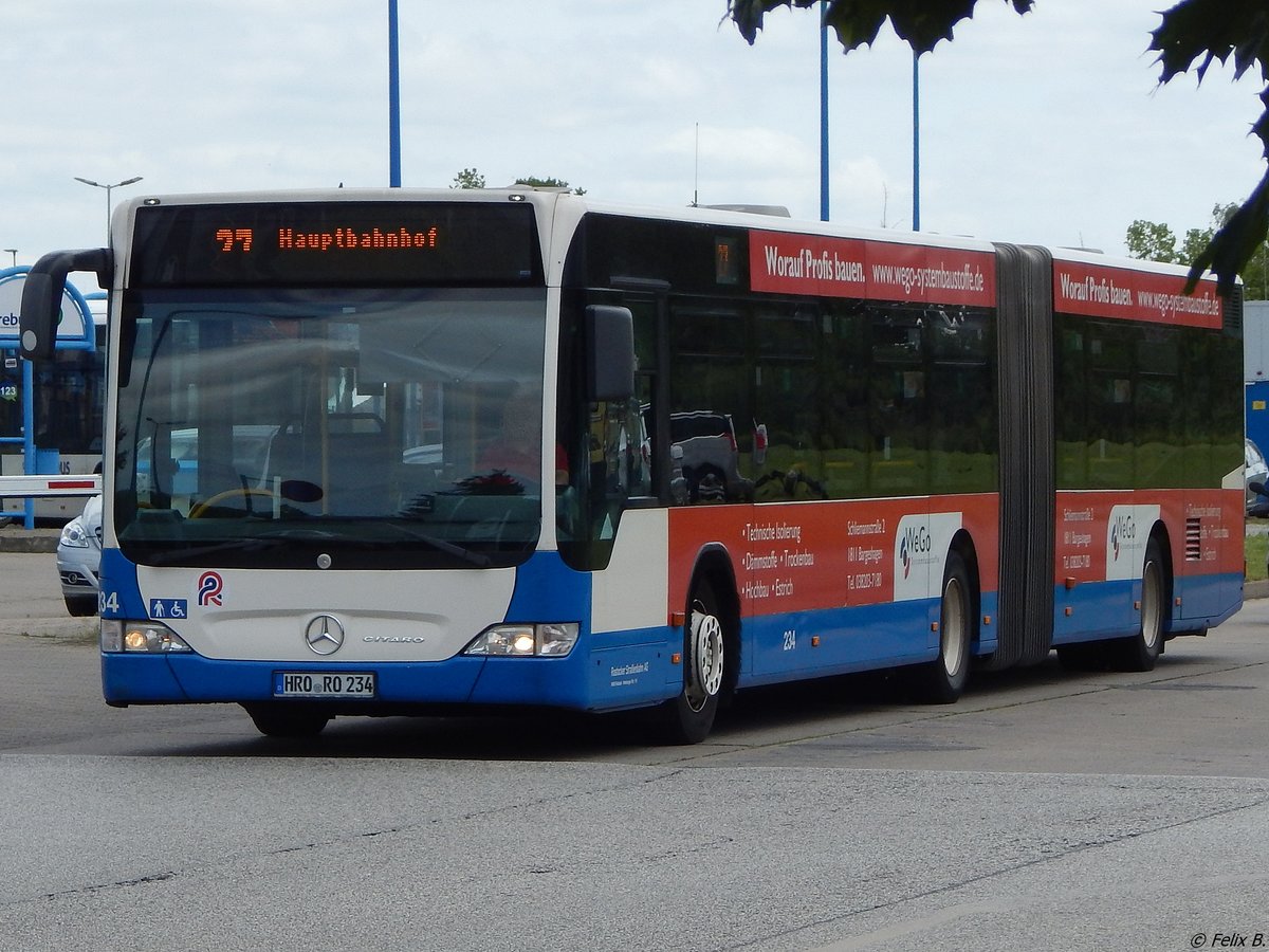 Mercedes Citaro II der Rostocker Straßenbahn AG in Rostock.