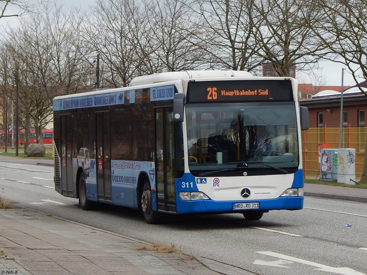 Mercedes Citaro II der Rostocker Straßenbahn AG in Rostock.