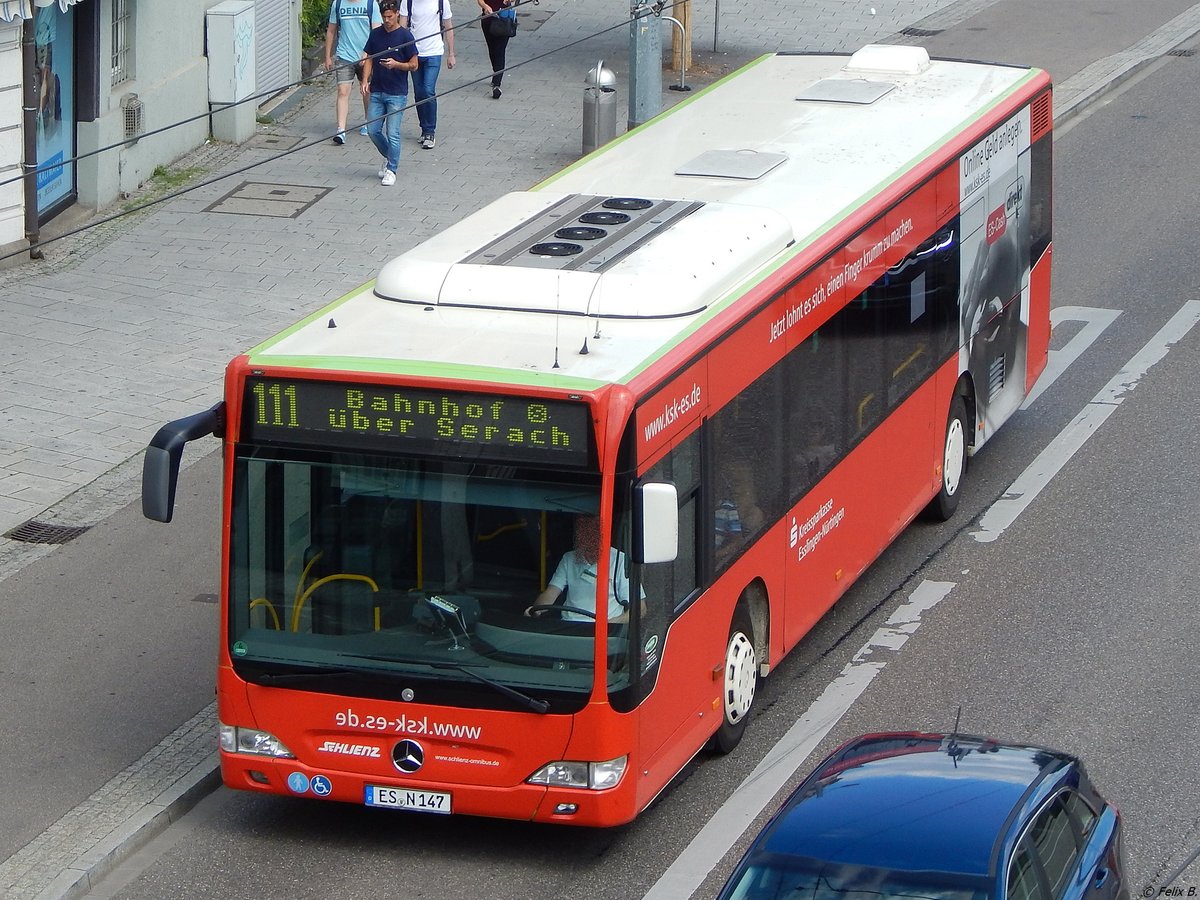 Mercedes Citaro II von Schlienz aus Deutschland in Esslingen.