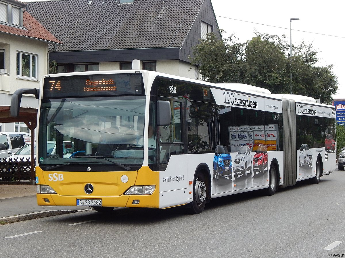 Mercedes Citaro II der SSB in Bernhausen.